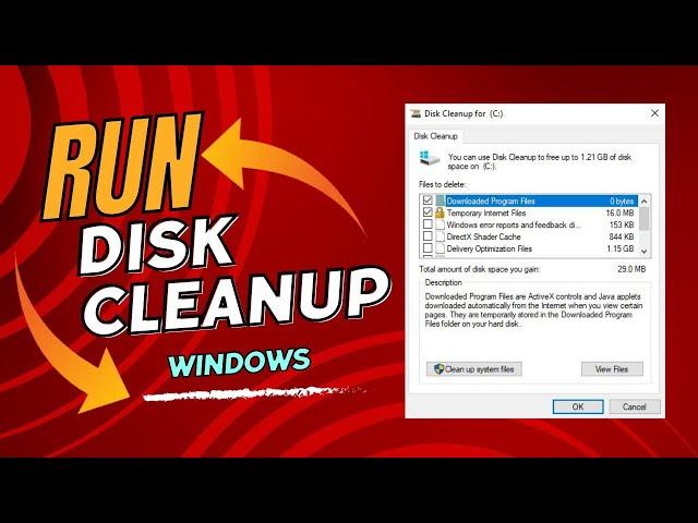 How To Run Disk Cleanup On Windows