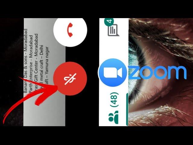 How to mute Audio in zoom cloud meeting app