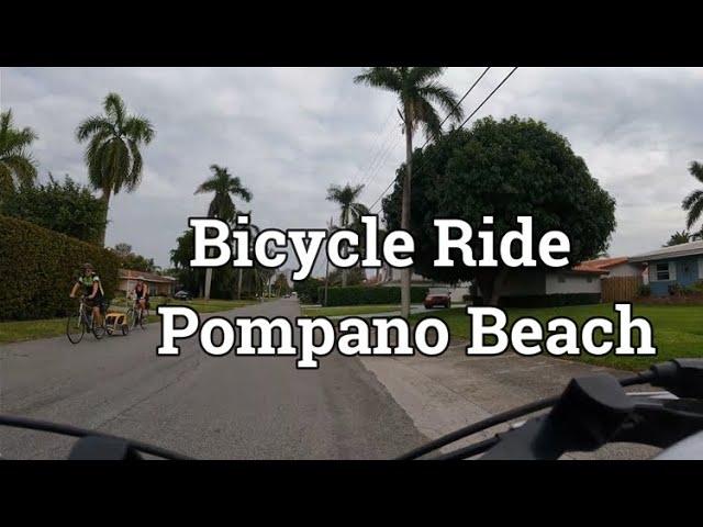 Biking The Street of Pompano Beach Florida