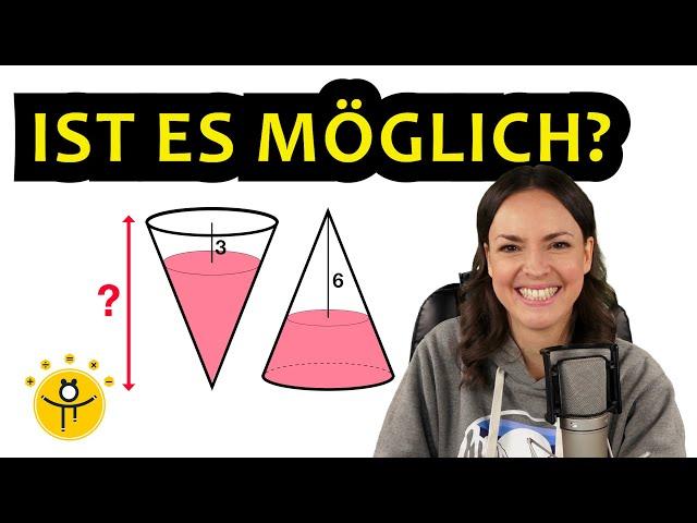 Wie hoch ist der Kegel? – Geometrie Rätsel