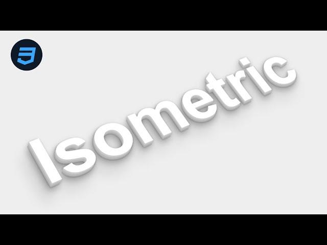 Easy Isometric Text Effect | HTML & CSS | Amazing 3D Text Design