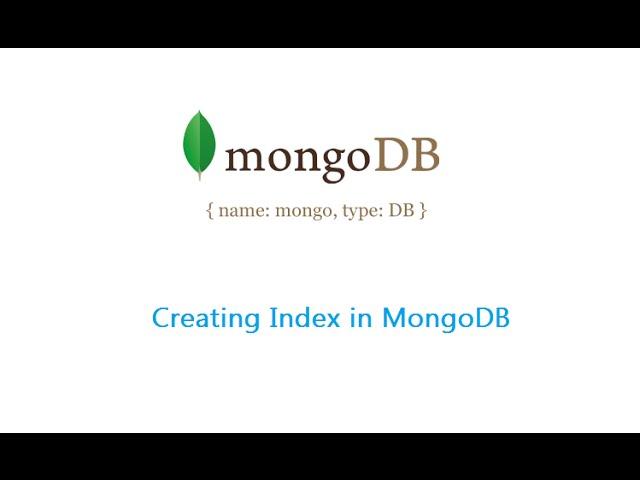 index creation: MongoDB