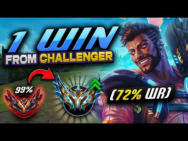 1 WIN AWAY FROM CHALLENGER (72% WR) | Unranked to Rank 1