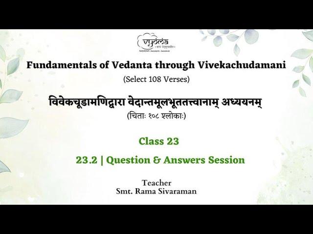 23.2 Question and Answers Session