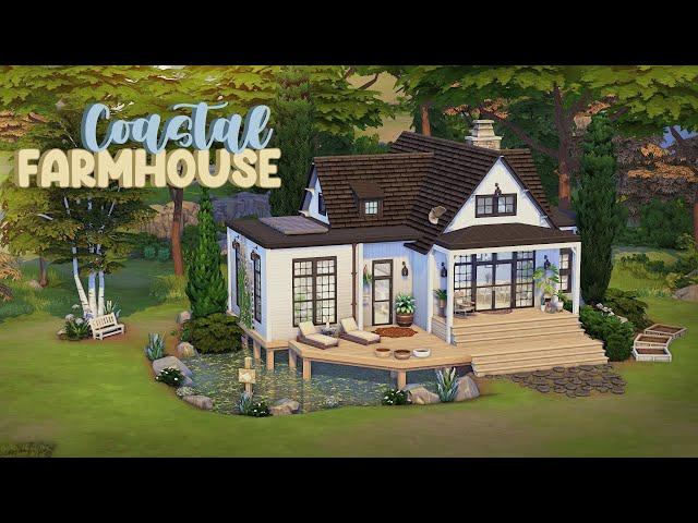 Breezy and Coastal Farmhouse ️ | The Sims 4 Speed Build