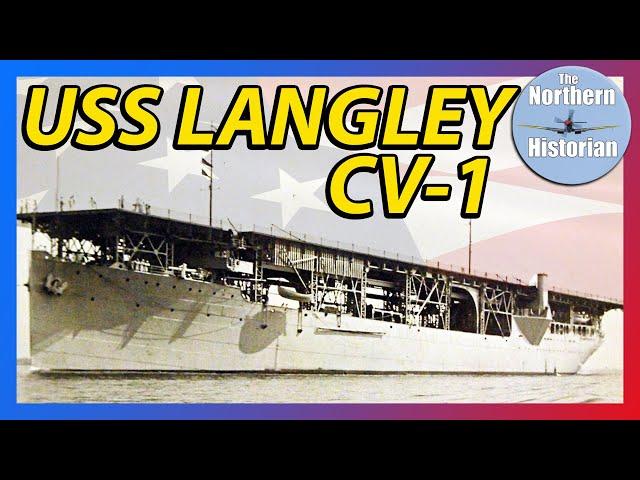 America's First Aircraft Carrier - USS Langley CV-1.