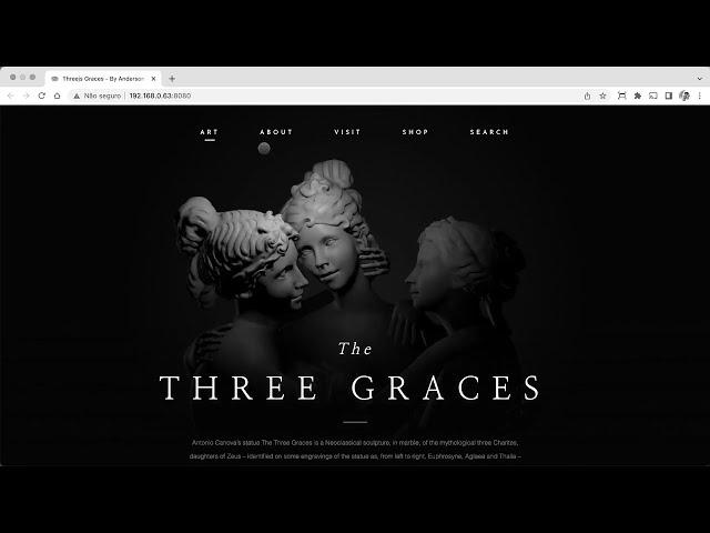 [ PROJECT + SOURCE CODE ] Threejs Three Graces Design Concept