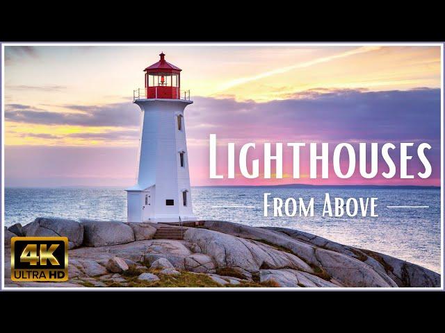 4K Lighthouses From Around the World - Ambient Calm Music