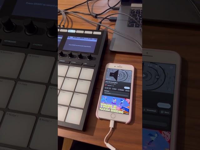 How to sample on Maschine MK3 with smart phone.