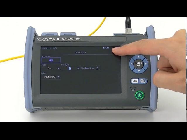 AQ1000 Optical Time Domain Reflectometer - operation guide