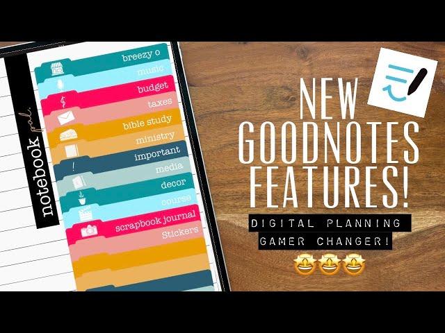 STOP!!  New Goodnotes 6 features and MIND blowing ways to use them in DIGITAL PLANNING! 