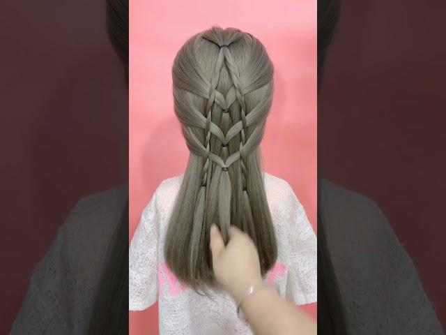 Easy braided hairstyle compilation  hair style girl# 521