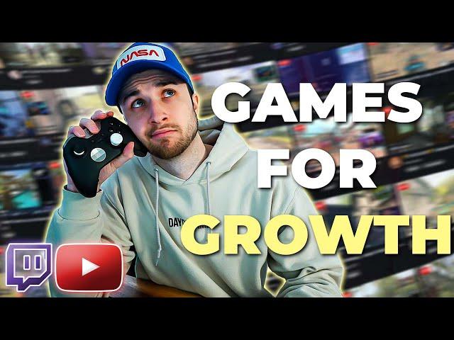  Best Games to GROW YOUR TWITCH AND YOUTUBE LIVE STREAM