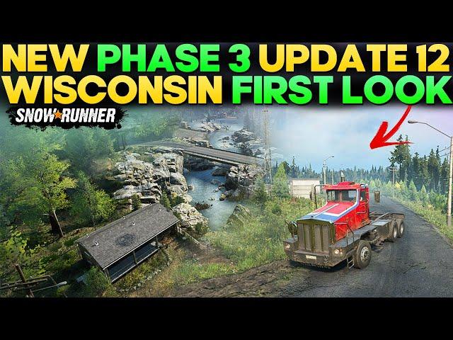 New *Phase 3 Update 12* First Look in SnowRunner New Wisconsin Region