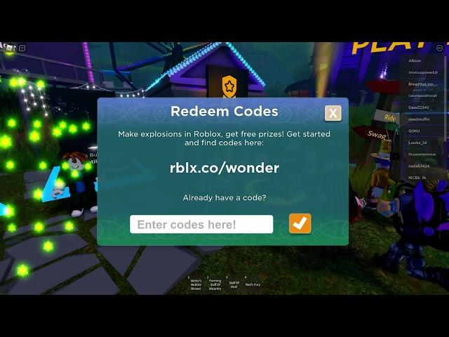 Mansion of Wonder | All Codes (7)