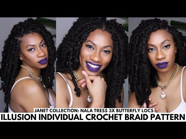 Looks like individuals| My Invisible Crochet braid pattern ft Nala tress Butterfly Locs BEAUTY DEPOT