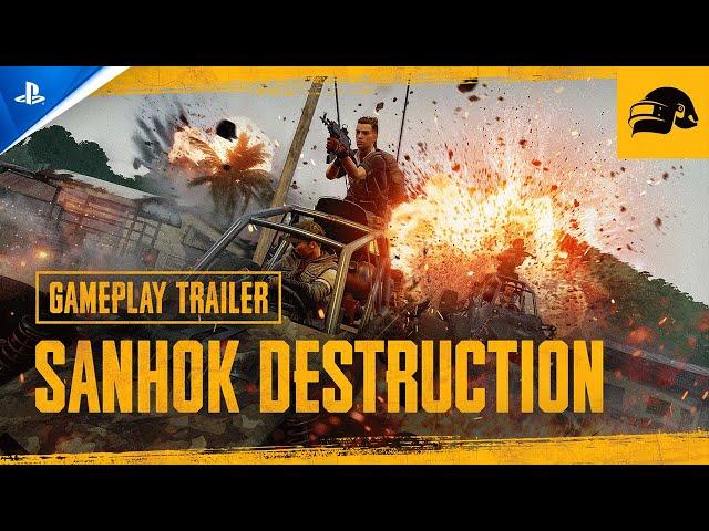 PUBG: Battlegrounds - Sanhok Destruction Gameplay Trailer | PS4 Games