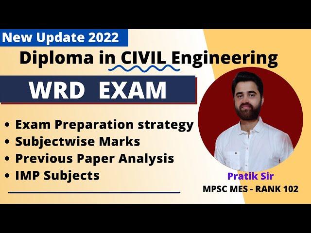 WRD Exam 2022 Update | Exam Preparation strategy | Subjectwise Marks | IMP Subjects  | Other IMP