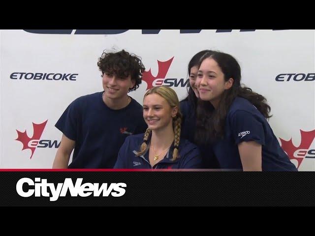 Toronto's Summer McIntosh returns to her hometown pool to connect with young fans