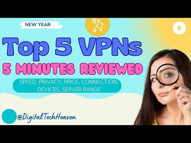 BEST VPN Comparison 2024 | TOP 5 recommendations in UNDER 5 minutes!