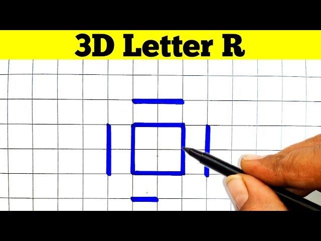 How To Draw 3D Letter S Step By Step || 3D Trick