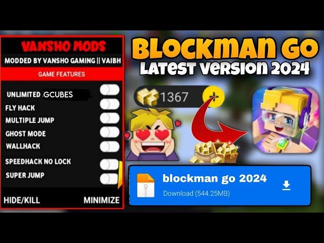 Blockman go Mod Menu v2.85.3 unlimited gcubes,100% work blockmango mod menu apk 2024 download