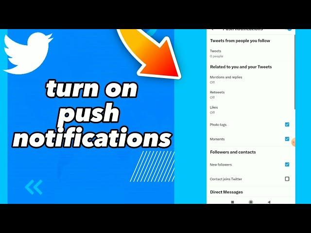 How To Turn On Push Notifications On Twitter App 2023