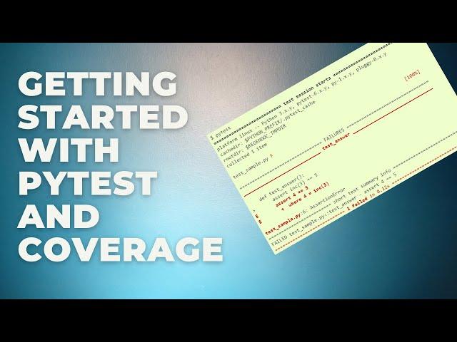 Let's test: Getting started with Python, Pytest and Coverage