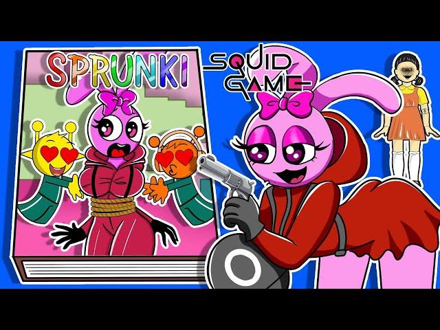 Making INCREDIBOX SPRUNKI Game Book  (Squid Game Challenge Who Gets Pinki’s Heart)  DIY Cardboard