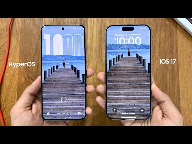 Xiaomi HyperOS vs Apple iOS 17