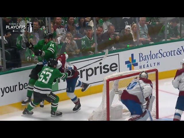 Jamie Benn Hit Against Devon Toews