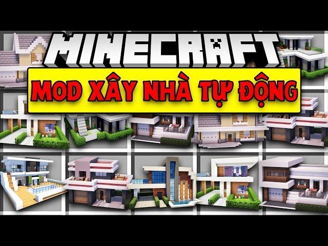 MINECRAFT MOD XÂY NHÀ TỰ ĐỘNG VỪA NHANH VỪA TIỆN LỢI !!