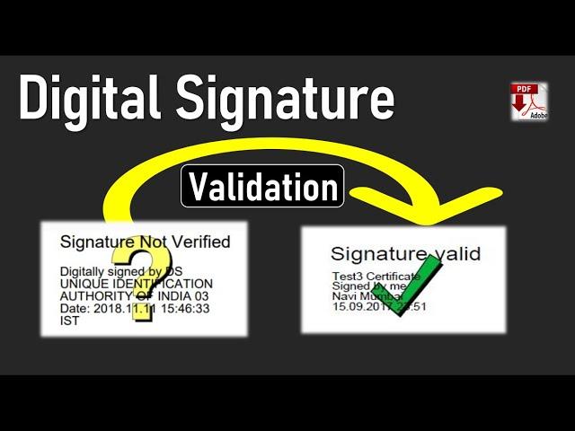 how to validate digital signature in pdf file, DSC validation process  in TDS form 16 | IPTM