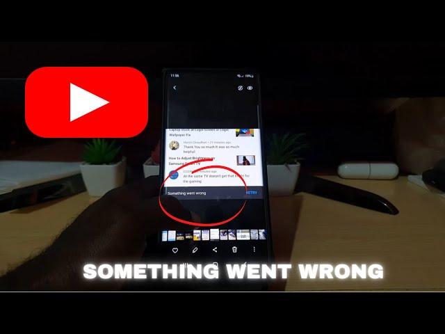 Something Went Wrong YouTube Studio