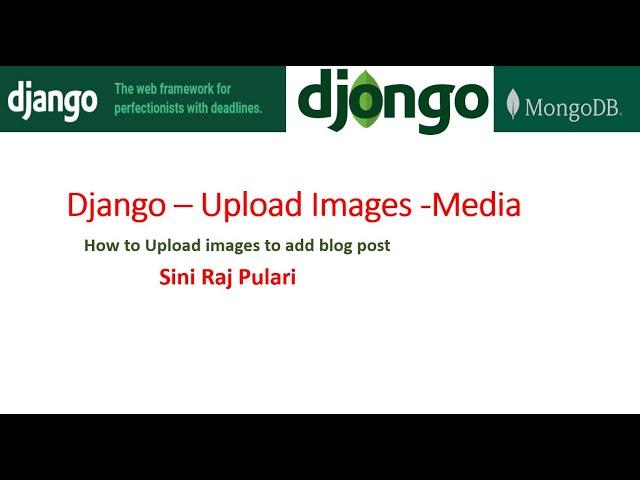 Django - Upload Images -Media URL