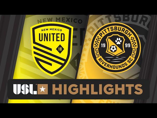 03.09.2024 | New Mexico United vs. Pittsburgh Riverhounds SC - Game Highlights