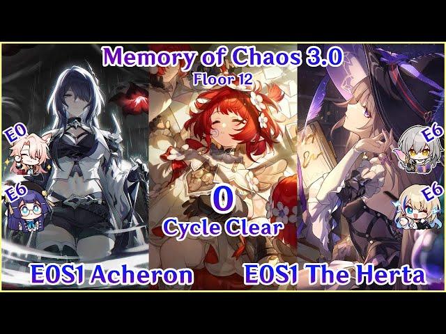 E0S0 TRIBBIE SHOWCASE | E0S1 Acheron x E0S1 The Herta 0 Cycle Clear | 来见识00提宝神力0T | Honkai Star Rail