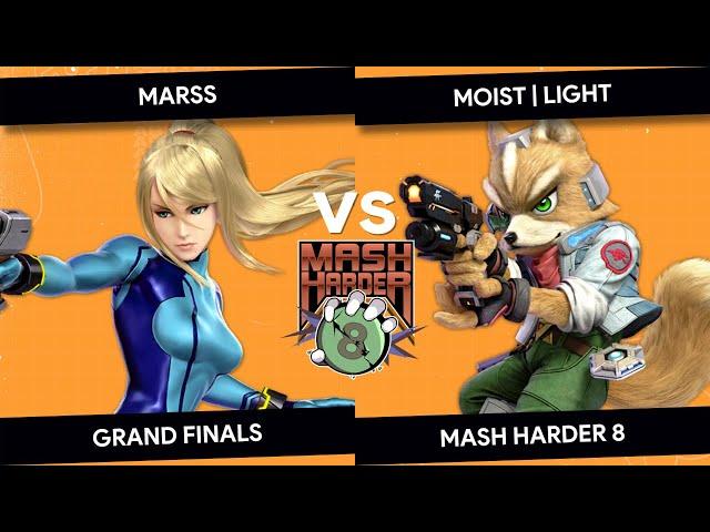 Mash Harder 8 - Marss (Zero Suit Samus) vs Moist | Light (Fox) - Grand Finals