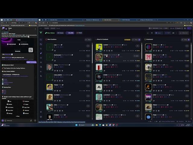 Trading memecoins with Nova is a cheatcode
