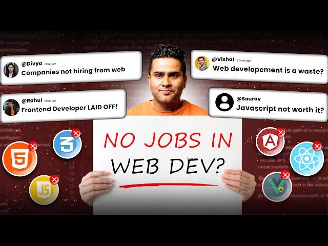 Is Web Development NOT for Beginners?  | No Jobs in Web Development in 2024