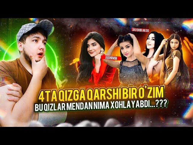 4 Ta qizga qarshi bir o'zim  | bunaqasi hali bo'lmagan bu qizlar mendan nima xohlayabdi..?