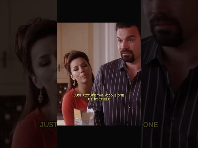 JUST PICTURE THE MIDDLE ONE ALL BY ITSELF #desperatehousewives #gaby #carlos #viral #tvshow #S04E13