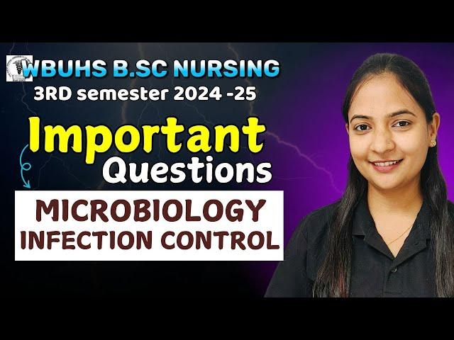 WBUHS BSC NURSING 3RD SEM 2025 | BSC NURSING MICROBIOLOGY & INFECTION CONTROL IMP | BSC NURSING