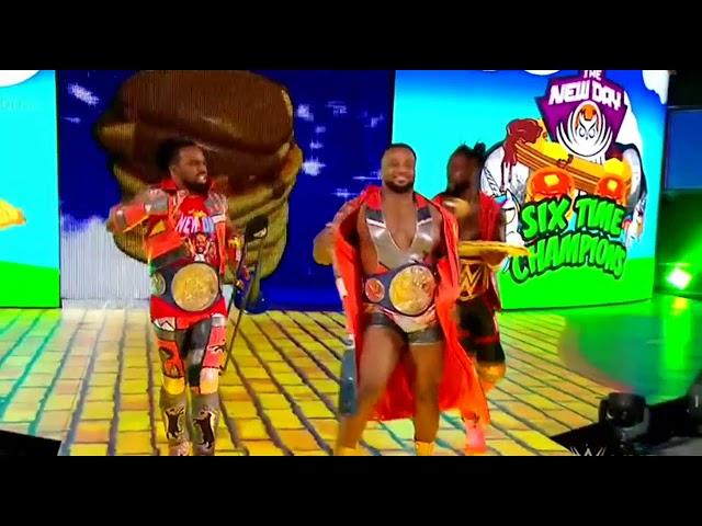 New Day all champions entrance