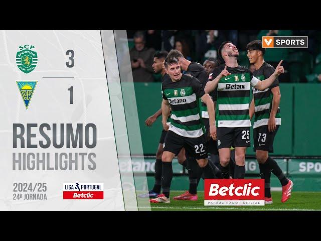 Resumo: Sporting 3-1 Estoril (Liga 24/25 #24)