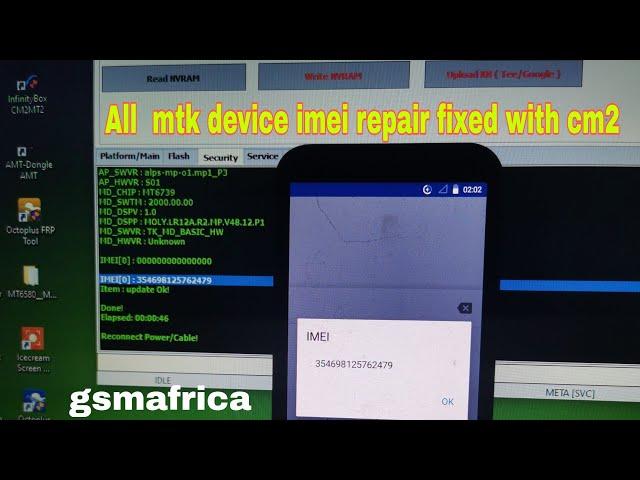 All MTK Devices imei repair without da boot file by infinity cm2 (MTK imei fix it)