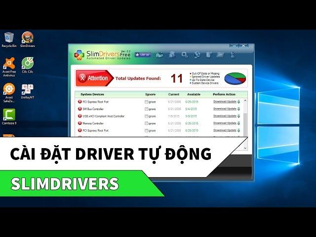 SlimDrivers | Cách cài đặt, cập nhật driver máy tính tự động, miễn phí