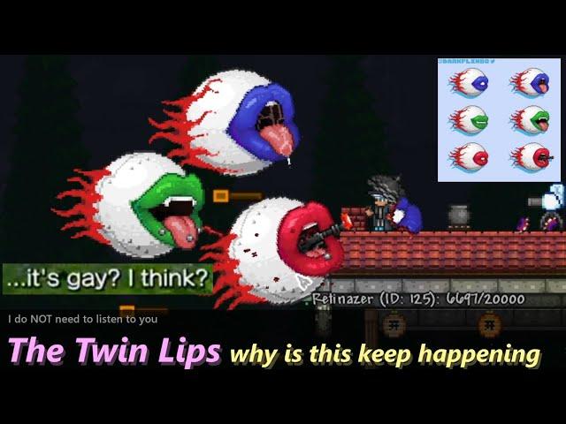 Someone created The Twin Lips in Terraria. What the freak. (Lips of Cthulhu part 2)