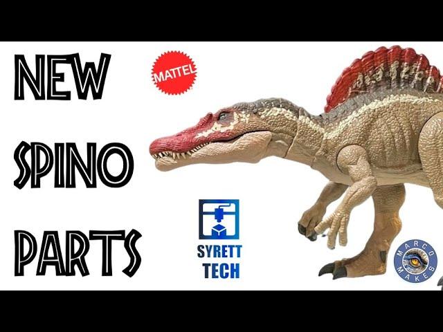 Spinosaurus Plastic Surgery! Applying the Syrett Tech Replacement Parts on the Mattel Spinosaurus