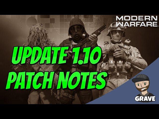 Modern Warfare Update 1.10 Patch Note Details | Call Of Duty Modern Warfare